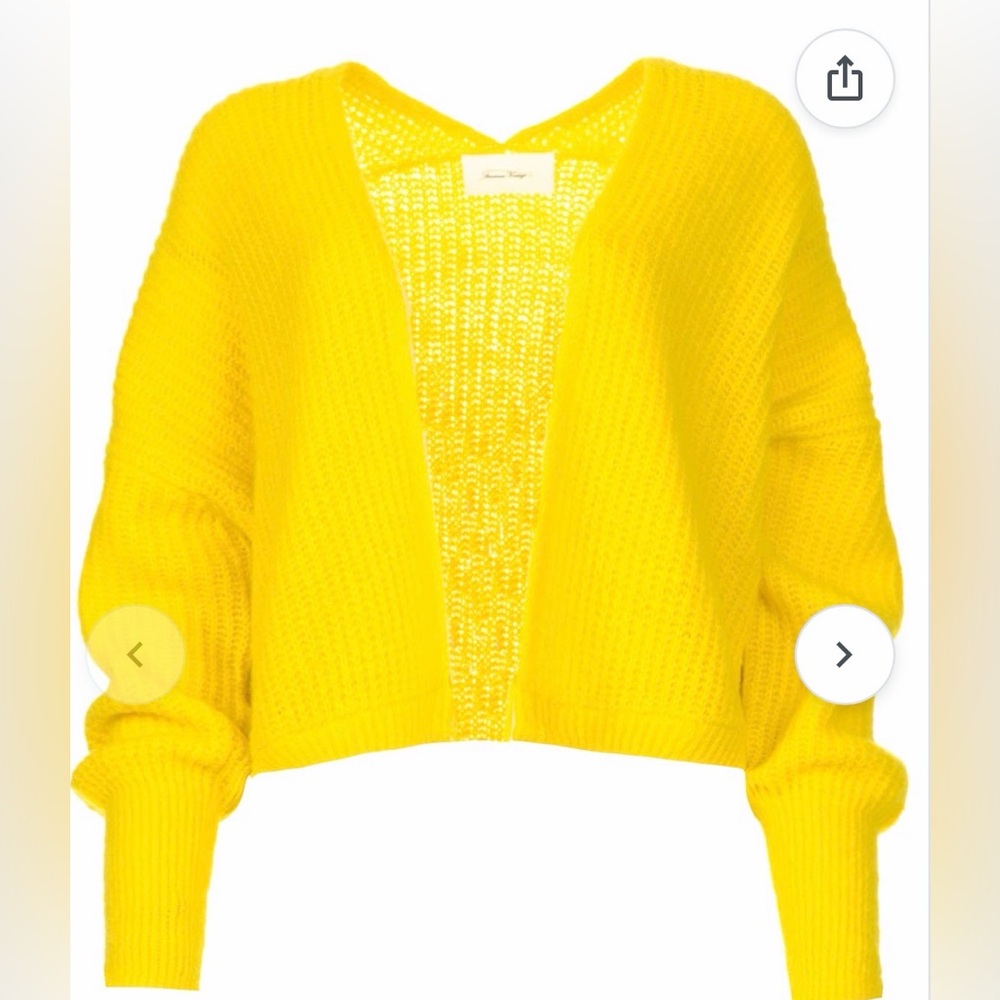 American Vintage brand East cardigan yellow sz XS/S  pristine condition $230